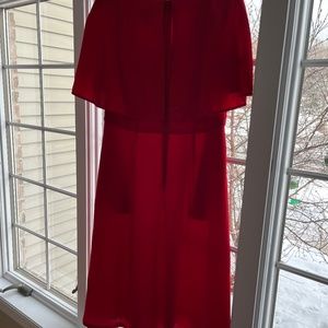 Red V-Neck Maggy London Dress